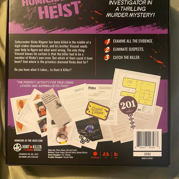 Used murder mystery game. Played once. Complete game. No missing pieces - Picture 2 of 2